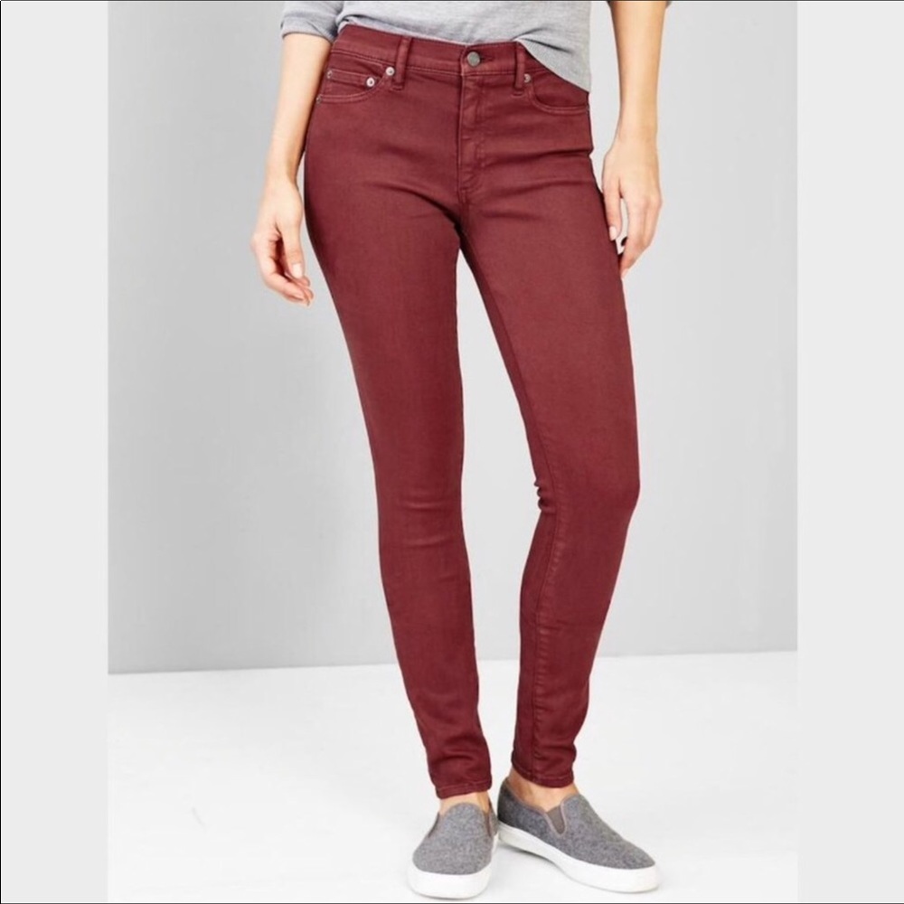 GAP Brick Red Skinny Jeans